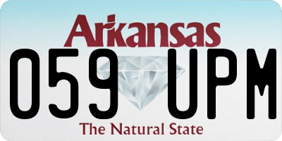 AR license plate 059UPM