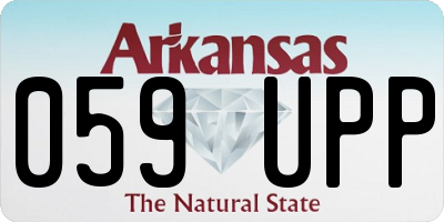 AR license plate 059UPP