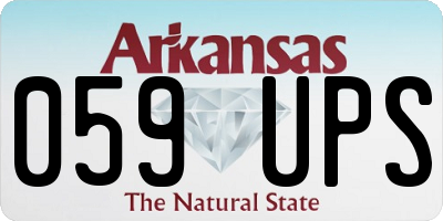 AR license plate 059UPS