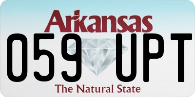 AR license plate 059UPT