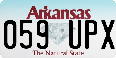 AR license plate 059UPX