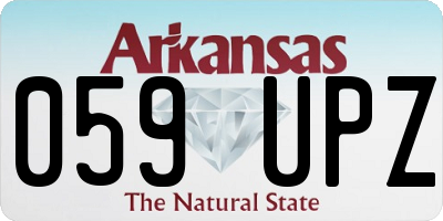 AR license plate 059UPZ