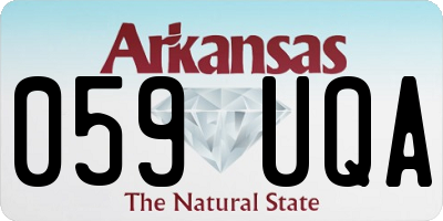 AR license plate 059UQA
