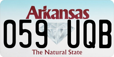 AR license plate 059UQB