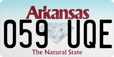 AR license plate 059UQE