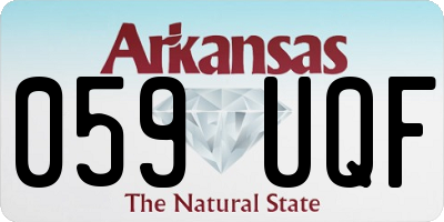 AR license plate 059UQF