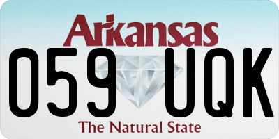 AR license plate 059UQK