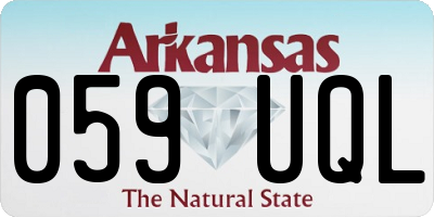 AR license plate 059UQL