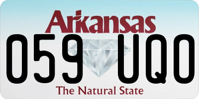 AR license plate 059UQO