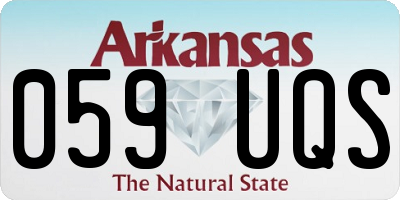 AR license plate 059UQS
