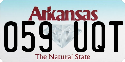AR license plate 059UQT