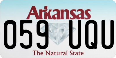 AR license plate 059UQU