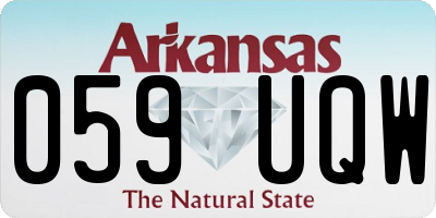 AR license plate 059UQW