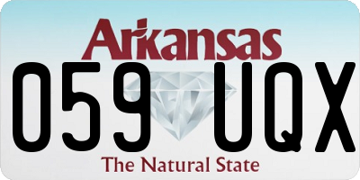 AR license plate 059UQX