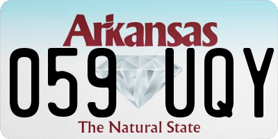 AR license plate 059UQY