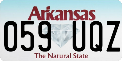 AR license plate 059UQZ