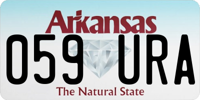 AR license plate 059URA