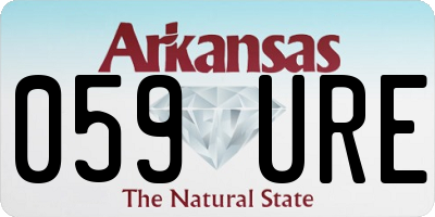 AR license plate 059URE