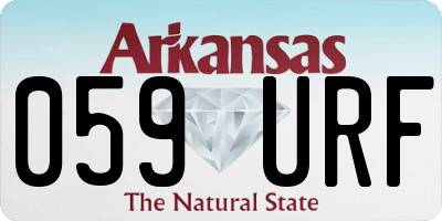 AR license plate 059URF