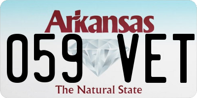AR license plate 059VET