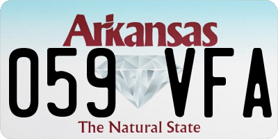 AR license plate 059VFA