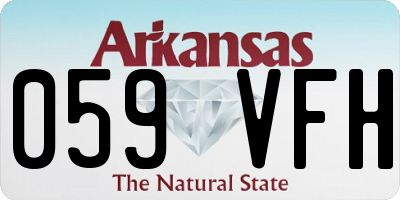 AR license plate 059VFH