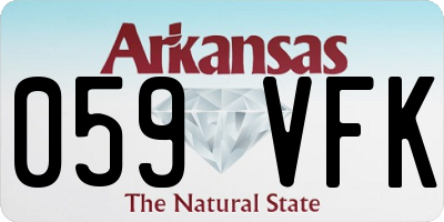 AR license plate 059VFK