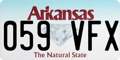 AR license plate 059VFX