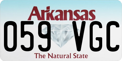 AR license plate 059VGC