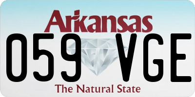 AR license plate 059VGE