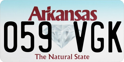 AR license plate 059VGK