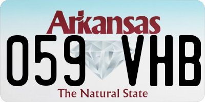 AR license plate 059VHB