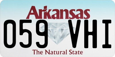AR license plate 059VHI