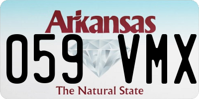 AR license plate 059VMX