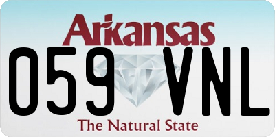 AR license plate 059VNL
