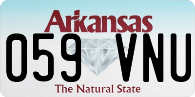 AR license plate 059VNU