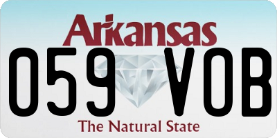 AR license plate 059VOB