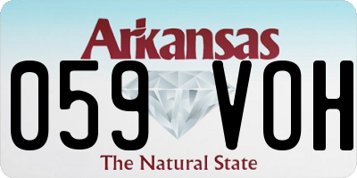 AR license plate 059VOH