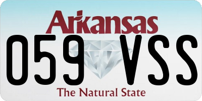AR license plate 059VSS