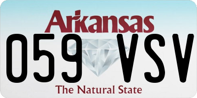 AR license plate 059VSV