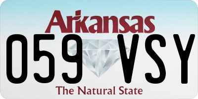 AR license plate 059VSY