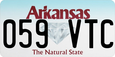 AR license plate 059VTC