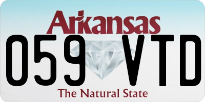 AR license plate 059VTD