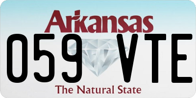 AR license plate 059VTE