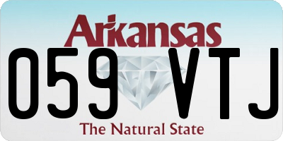 AR license plate 059VTJ