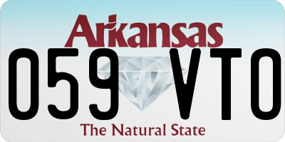 AR license plate 059VTO