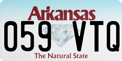 AR license plate 059VTQ