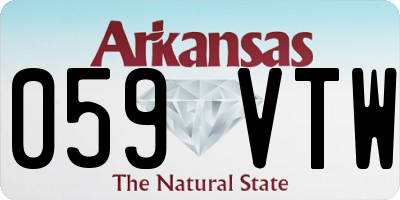 AR license plate 059VTW