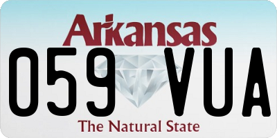 AR license plate 059VUA