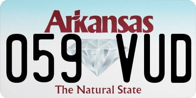 AR license plate 059VUD